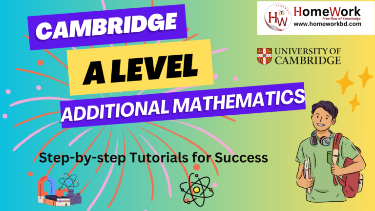 Cambridge A Level Additional Mathematics