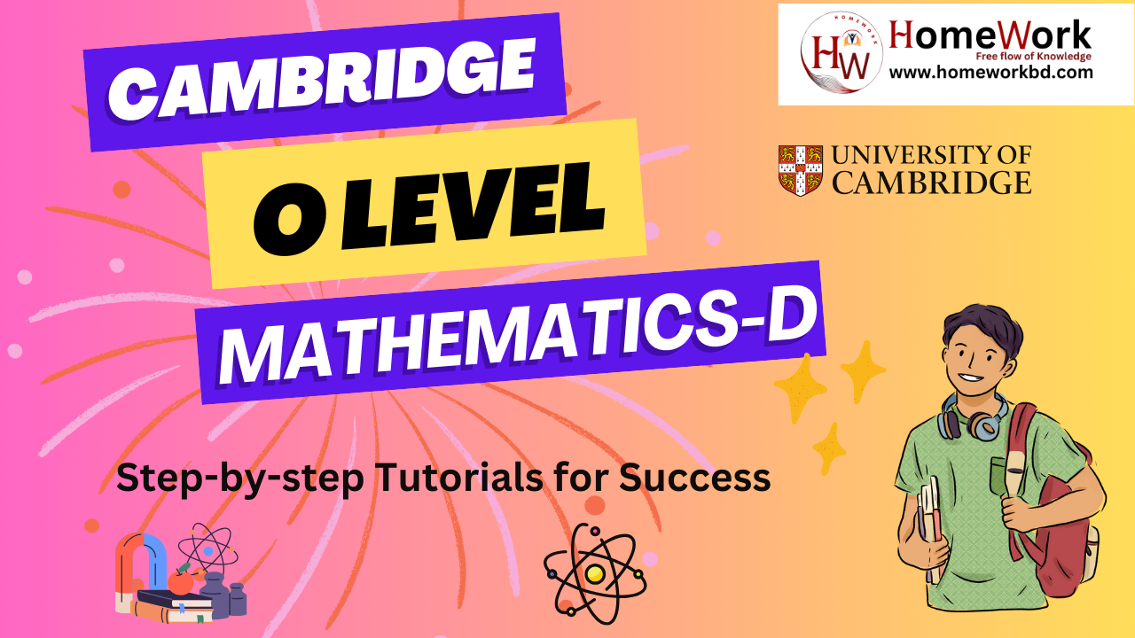 Cambridge O Level Mathematics-D