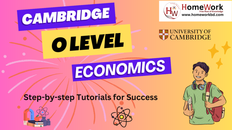 Cambridge O Level Economics