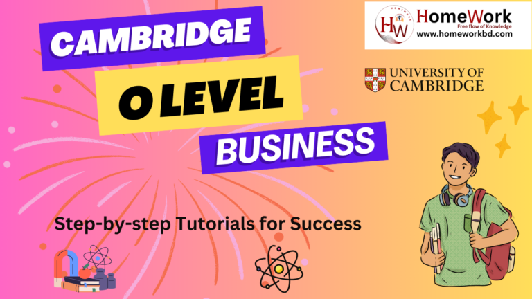 Cambridge O Level Business